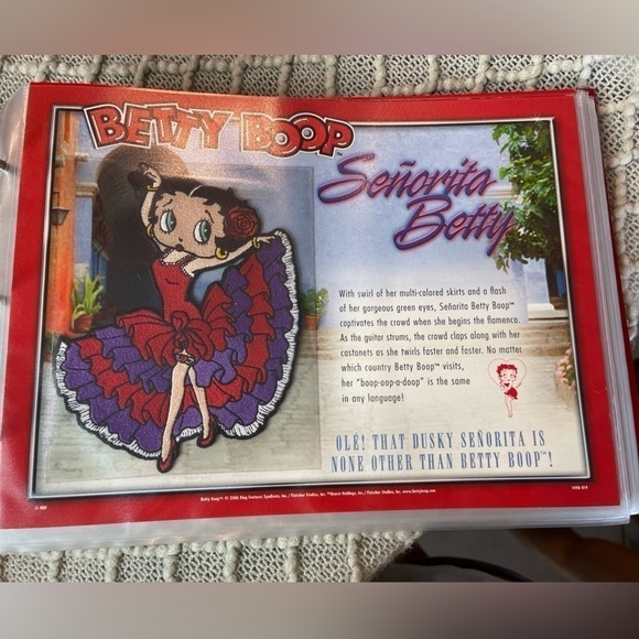Betty Boop patch collection, binder,  willabee & ward WW, vintage - Picture 15 of 16